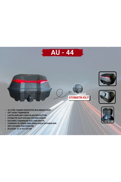 BİKE SKY  TİEN 44 LİTRE OTOMATİK MOTOSİKLET ÇANTASI ürün görseli 1