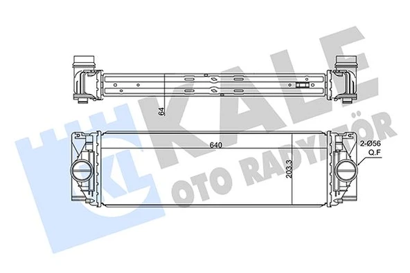 TURBOSARJ RADYATORU MERCEDES SPRINTER B906 B907 B910 . VW CRAFTER 1930-1935-50 A9065010201 2E0145804A ürün görseli