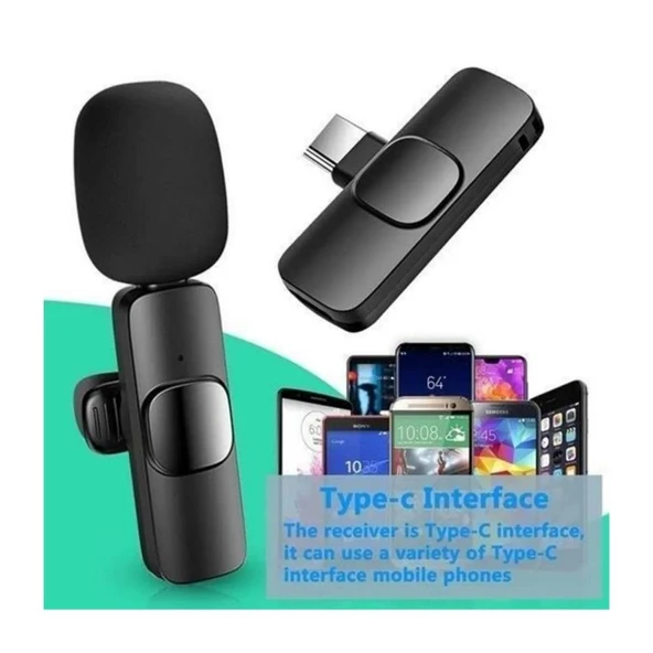 K9 Android Uyumlu Kablosuz Yaka Mikrofonu – Gürültü Engelleme, Uzun Menzil, Profesyonel Ses Kalitesi, Tak-Çalıştır Kullanım - Resim 3