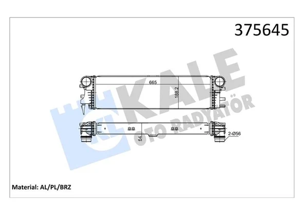 TURBOSARJ RADYATORU MERCEDES VITO W447 2014 A4475011301 ürün görseli