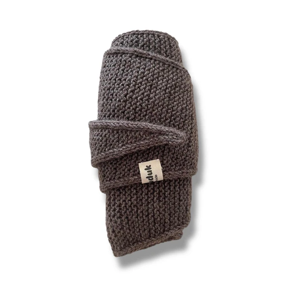 Pofuduk Sophie Örgü Eşarp Fular Şal PFDKF2 Kahverengi - Resim 5