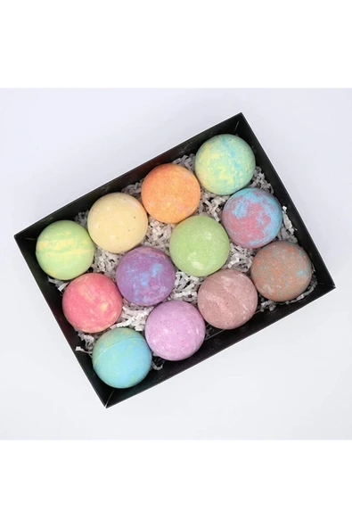 6'lı Terapi Seti 2 Adet Tüm Vücut 2 Adet Manikür 2 Adet Pedikür Kokulu Banyo Nem Bombası El Yapımı - 3