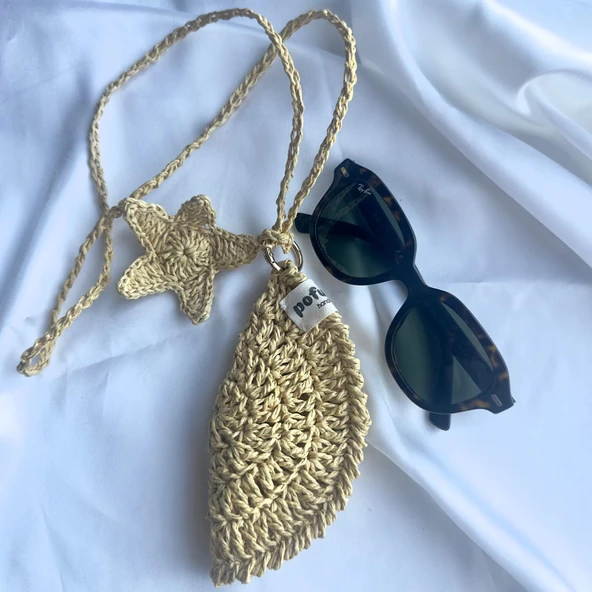 Pofuduk Handmade Kağıt İp Gözlük Kılıfı PG1 ürün görseli