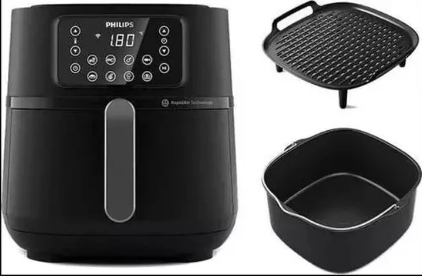 Philips Airfryer 5000 Serisi HD9285/96 XXL Connected 7.2 lt Yağsız Fritöz (KUTU DEFORMALI) - Resim 2