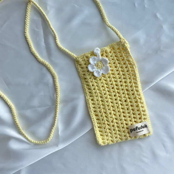 Pofuduk Hanmade Telefon Çantası PPB7 Sarı ürün görseli