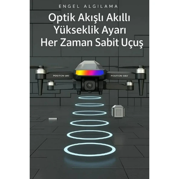 Ozmik S5 Pro Gençler ve Yetişkinler İçin Çift Kameralı Uzaktan Yüksek Çözünürlüklü Hd Drone - Resim 7