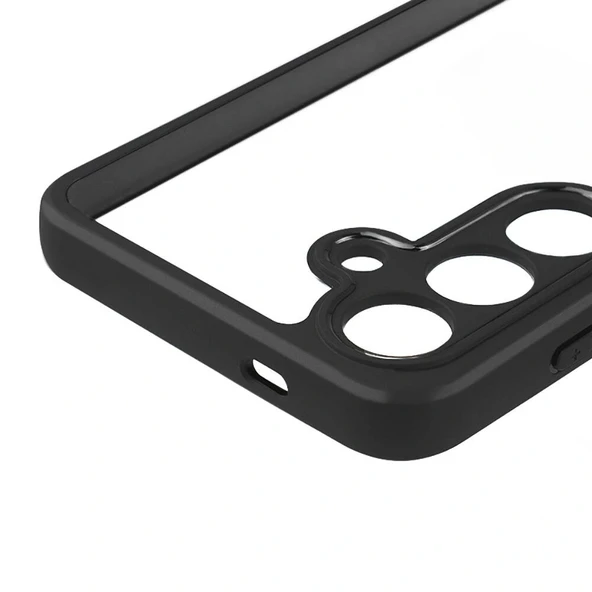 Samsung S24 Kılıf Kamera Korumalı Şeffaf Arka Yüzey New Roll Kapak - Resim 3