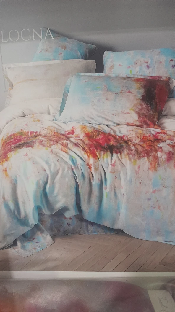 ÇİFT KİŞİLİK NEVRESİM TAKIMI PAMUKSATEN BOLOGNA - Resim 2