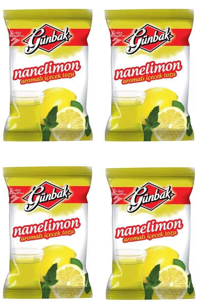 Günbak Nane Limon Aromalı Içecek Tozu 250 Gr x 4 Adet ürün görseli