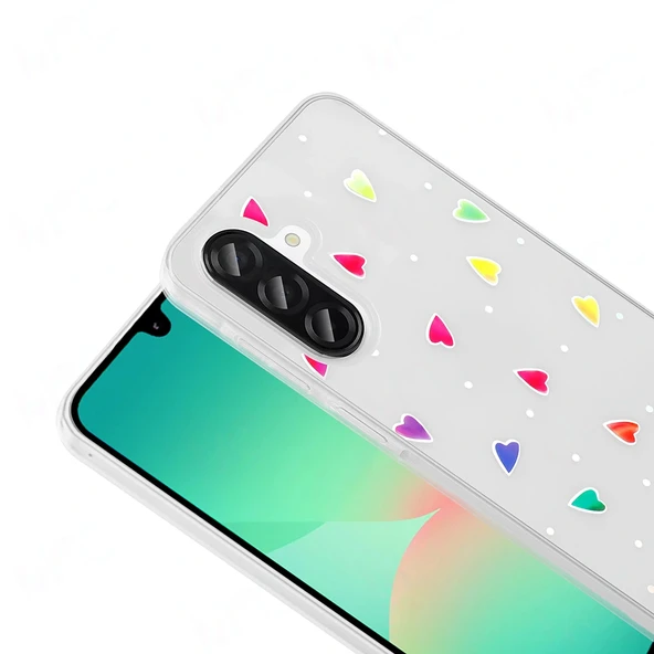 Samsung A56 Kılıf Şeffaf Figürlü Folk Sert Kapak - Resim 9