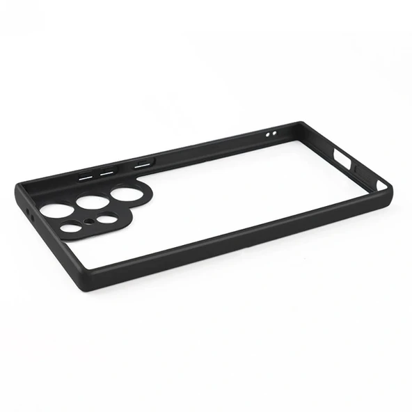 Samsung S24 Ultra Kılıf Kamera Korumalı Şeffaf Arka Yüzey New Roll Kapak - Resim 7