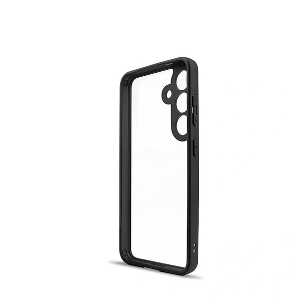 Samsung S24 Kılıf Kamera Korumalı Şeffaf Arka Yüzey New Roll Kapak - Resim 5