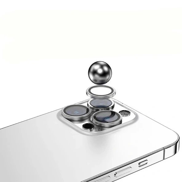 iPhone 14 Mikro Kamera Lens Koruyucu - Resim 9