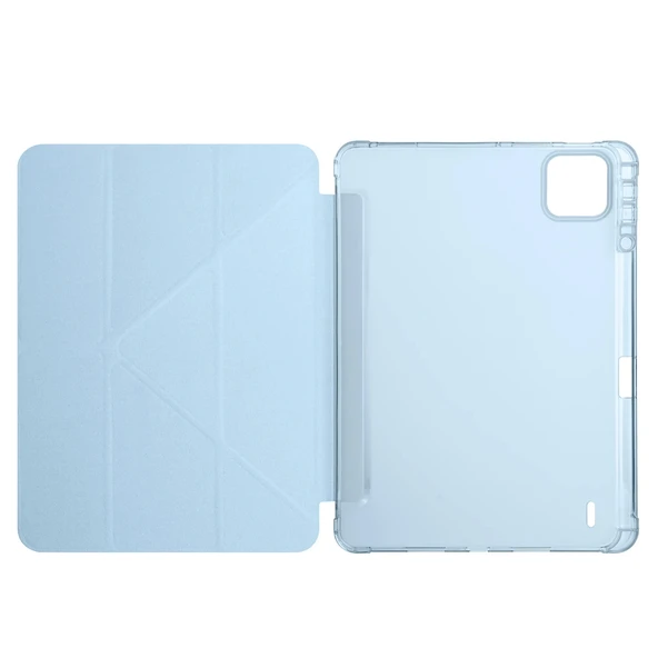 Xiaomi Pad 7 Pro Kılıf Tri Folding Kalem Bölmeli Standlı Kılıf - Resim 10