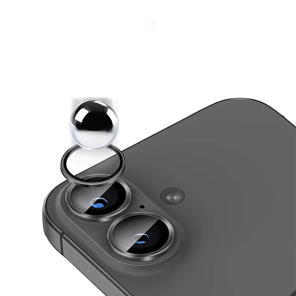 iPhone 17 Uyumlu Mikro Kamera Lens Koruyucu - Resim 5