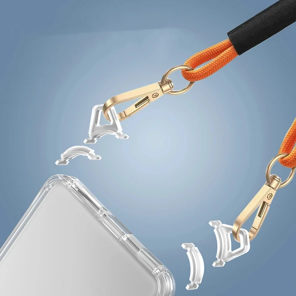 Xiaomi 14T Kılıf Airbagli Takılabilir Askı Aparatlı Snap Silikon Kapak - Resim 3