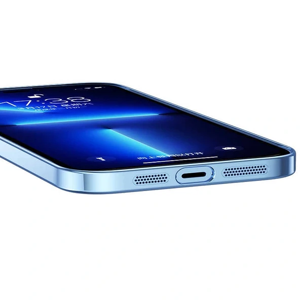 iPhone 13 Pro Max Kılıf Sert PC Renkli Çerçeveli Riksos Kapak - Resim 10