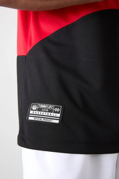 Tommy Life Nefes Alan Dokulu İnce Esnek Standart Fit Erkek Basketbol Atlet - 88395 - 8