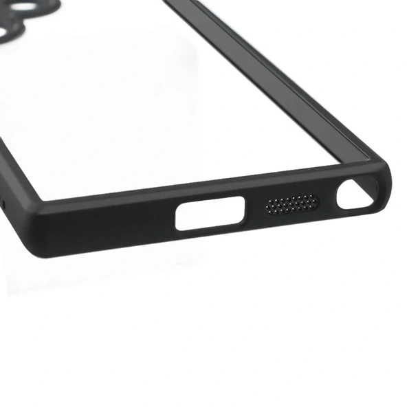 Samsung S24 Ultra Kılıf Kamera Korumalı Şeffaf Arka Yüzey New Roll Kapak - Resim 2