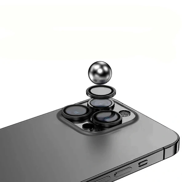 iPhone 14 Mikro Kamera Lens Koruyucu - Resim 7