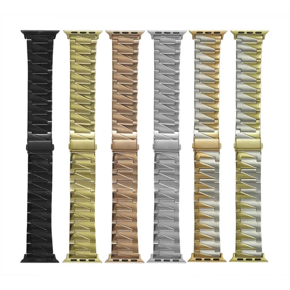 Watch Ultra 49mm Kordon Uyumlu-48 Metal Strap Kayış - Resim 8