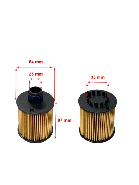 Wunder Fiat Panda 1.3 Mtj. 59-70 Kw 2014-2018 Çüklü, Tırnaklı Yağ Filtresi - Resim 2