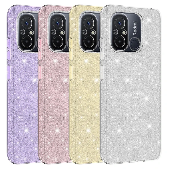Xiaomi Redmi 12C Kılıf Shining Silikon - Resim 2