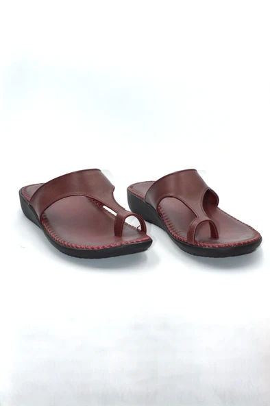 Kadın Bordo Anatomik Parmak Arası Günlük Terlik - 3