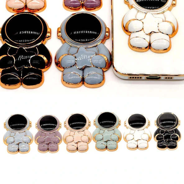 Space Yıldızlı Astronot Figürlü Cep Telefonu Standı - Resim 6