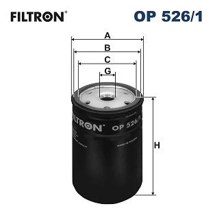 FILTRON OP526.1 YAĞ FİLTRESİ CADDY-GOLF-JETTA-PASSAT-POLO-BORA-T5-LT28-35-LT40-55-IBIZA-LEON-TOLEDO-OCTAVIA 06A115561B-035115561A-035115561G ürün görseli 1