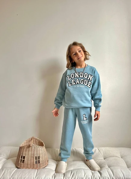 ERKEK ÇOCUK LONDON LEAGUE 3 İPLİK ŞARDONLU PAMUK TAKIM ürün görseli