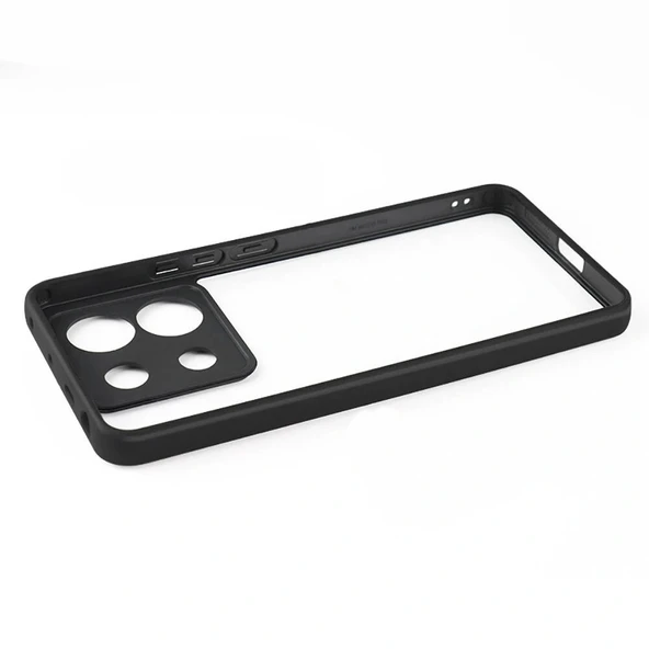 Xiaomi Redmi Note 13 Pro 5G Kılıf Kamera Korumalı Şeffaf Arka Yüzey New Roll Kapak - Resim 7