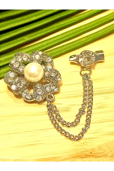 Monalisa Home Lüks Gösterişli Metal Yaka İğnesi ürün görseli 1