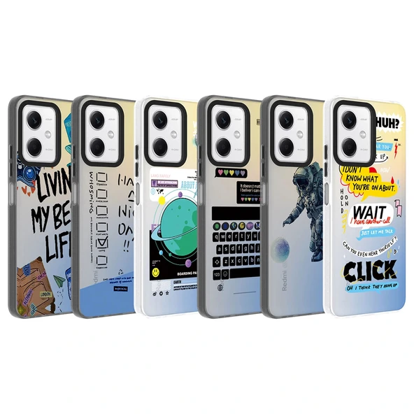 Xiaomi Redmi Note 12 4G Kılıf Desenli Dragon Sert Kapak - Resim 2