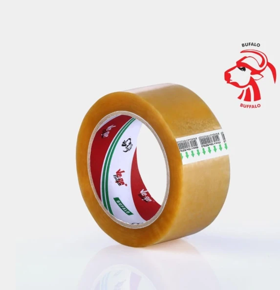 Bufalo Ambalaj (Naylon ve Türevleri) Bandı Şeffaf 45mm x 100m 48'li Koli - Hafif Koli ve Hafif kutuda kullanılabilir - Resim 2