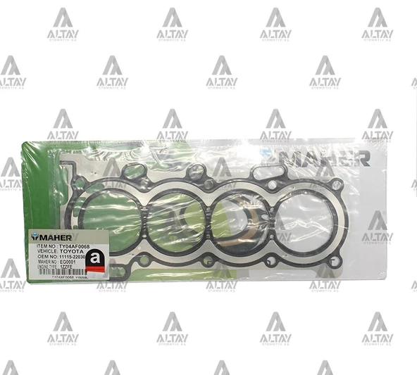 SİLİNDİR KAPAK CONTASI COROLLA 2003-2007 1.4 1.6 / AVENSIS 2003-2008 1.6 / 1ZZFE/ 3ZZFE / 4ZZFE / ÇELİK 11115 22030 ürün görseli