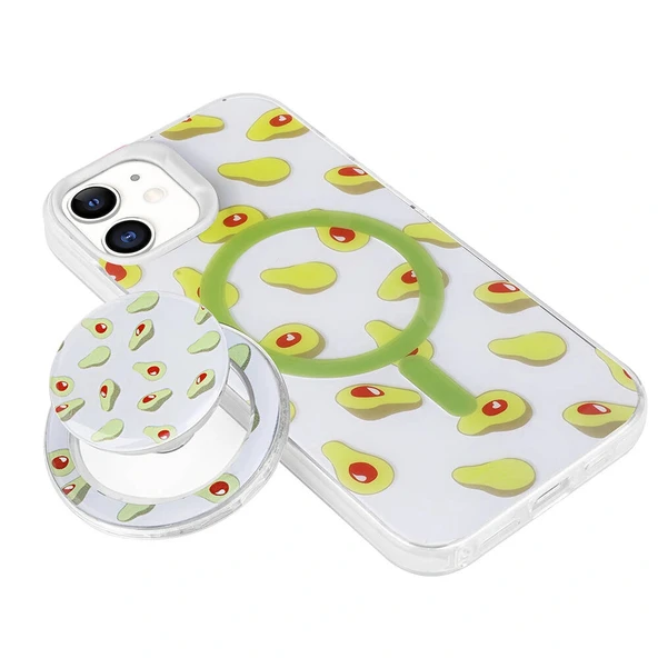 iPhone 11 Kılıf M-safe Şarj Özellikli Tak-Çıkar Pop Soketli Tiktok Kapak - Resim 2