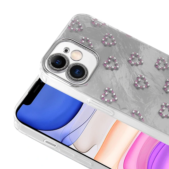 iPhone 11 Kılıf Kamera Korumalı Figürlü Ponti Silikon Kapak - Resim 7
