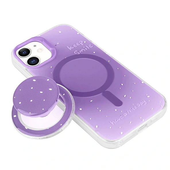 iPhone 11 Kılıf M-safe Şarj Özellikli Tak-Çıkar Pop Soketli Tiktok Kapak - Resim 4