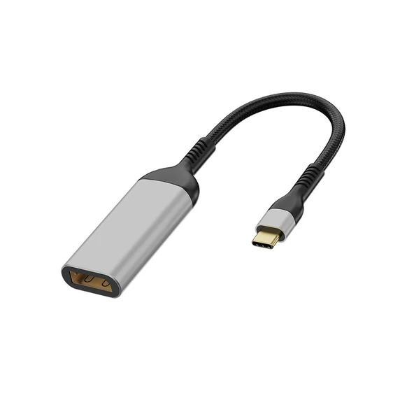 QG07 8K 60 Hz Görüntü Kalitesi Type-C to Display Port Dönüştürücü 15cm ürün görseli