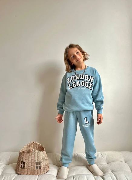 ERKEK ÇOCUK LONDON LEAGUE 3 İPLİK ŞARDONLU PAMUK TAKIM - Resim 2