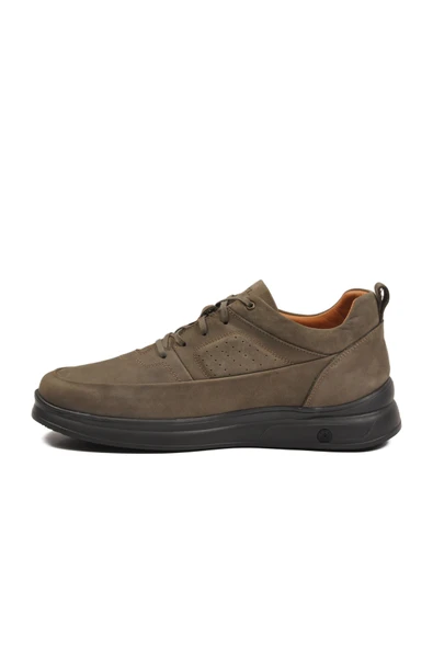 Dr.Flexer Haki Nubuk Hakiki Deri Ortopedik Erkek Casual Ayakkabı 252070 M - 4