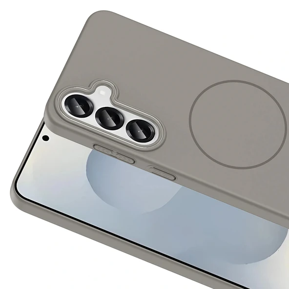 Samsung S25 Kılıf M-safe Şarj Özellikli Ruby Sert Kapak - Resim 9