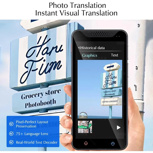 Z16 150 Çevrimiçi Çeviri 20 Çevrimdışı Metin Ses Fotoğraf Çevirisi, Her Dil İçin Yapay Zeka Çevirme - Resim 5