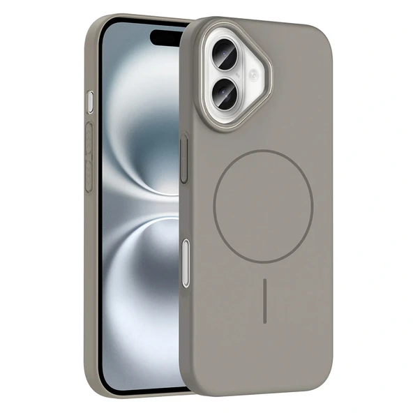 iPhone 16 Kılıf M-safe Şarj Özellikli Ruby Sert Kapak ürün görseli