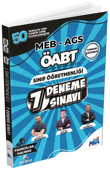Dizgi Kitap 2026 ÖABT MEB-AGS Sınıf Öğretmenliği 7 Deneme Fasikül Çözümlü Dizgi Kitap Yayınları ürün görseli