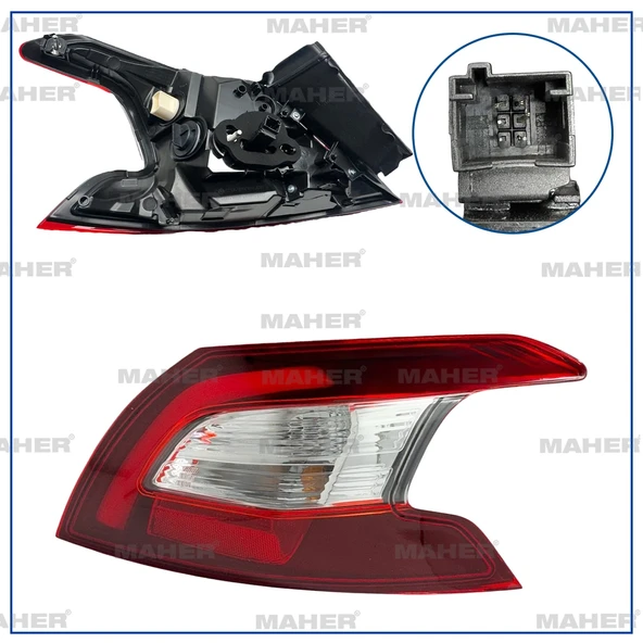 STOP LAMBASI 308 2014-2018 DIŞ SAG (DUYLU) 9677817580 ürün görseli