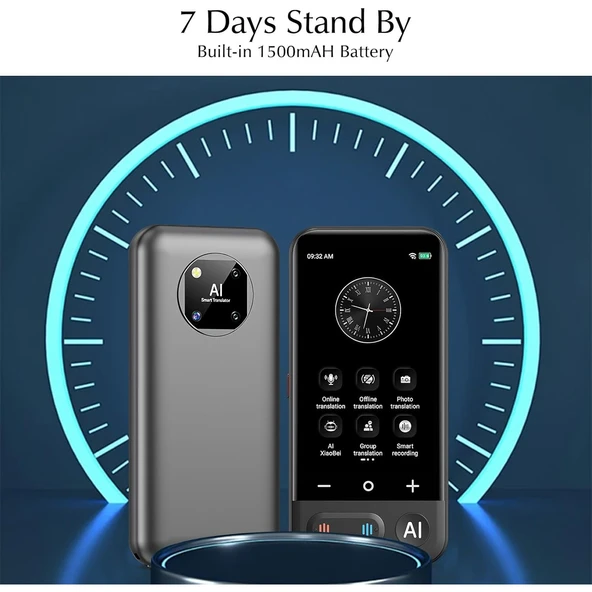 Z16 150 Çevrimiçi Çeviri 20 Çevrimdışı Metin Ses Fotoğraf Çevirisi, Her Dil İçin Yapay Zeka Çevirme - Resim 7