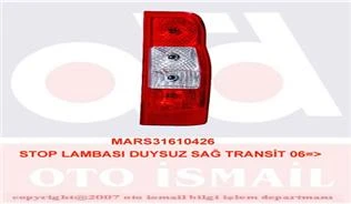STOP LAMBASI DUYSUZ SAĞ TRANSİT 5348-5347 2006-2014 6C1113404AD 1435880 1459901 T199078 ürün görseli