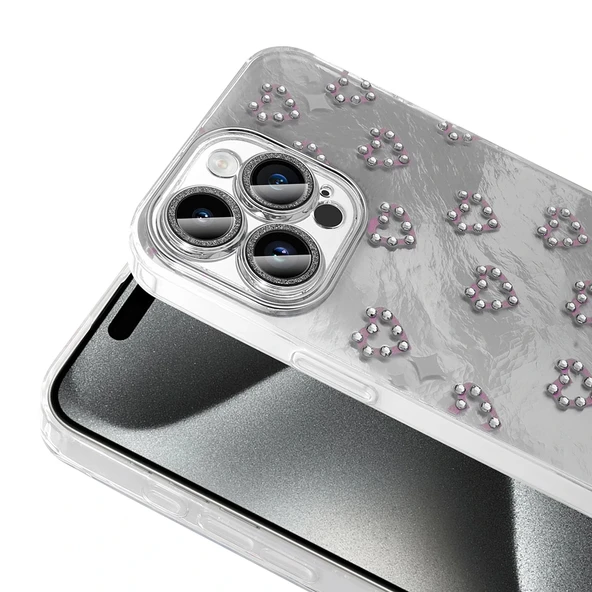 iPhone 15 Pro Max Kılıf Kamera Korumalı Figürlü Ponti Silikon Kapak - Resim 9